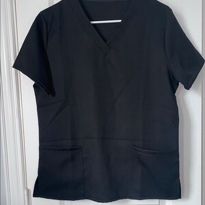 Elegant Black V-Neck Women's Top